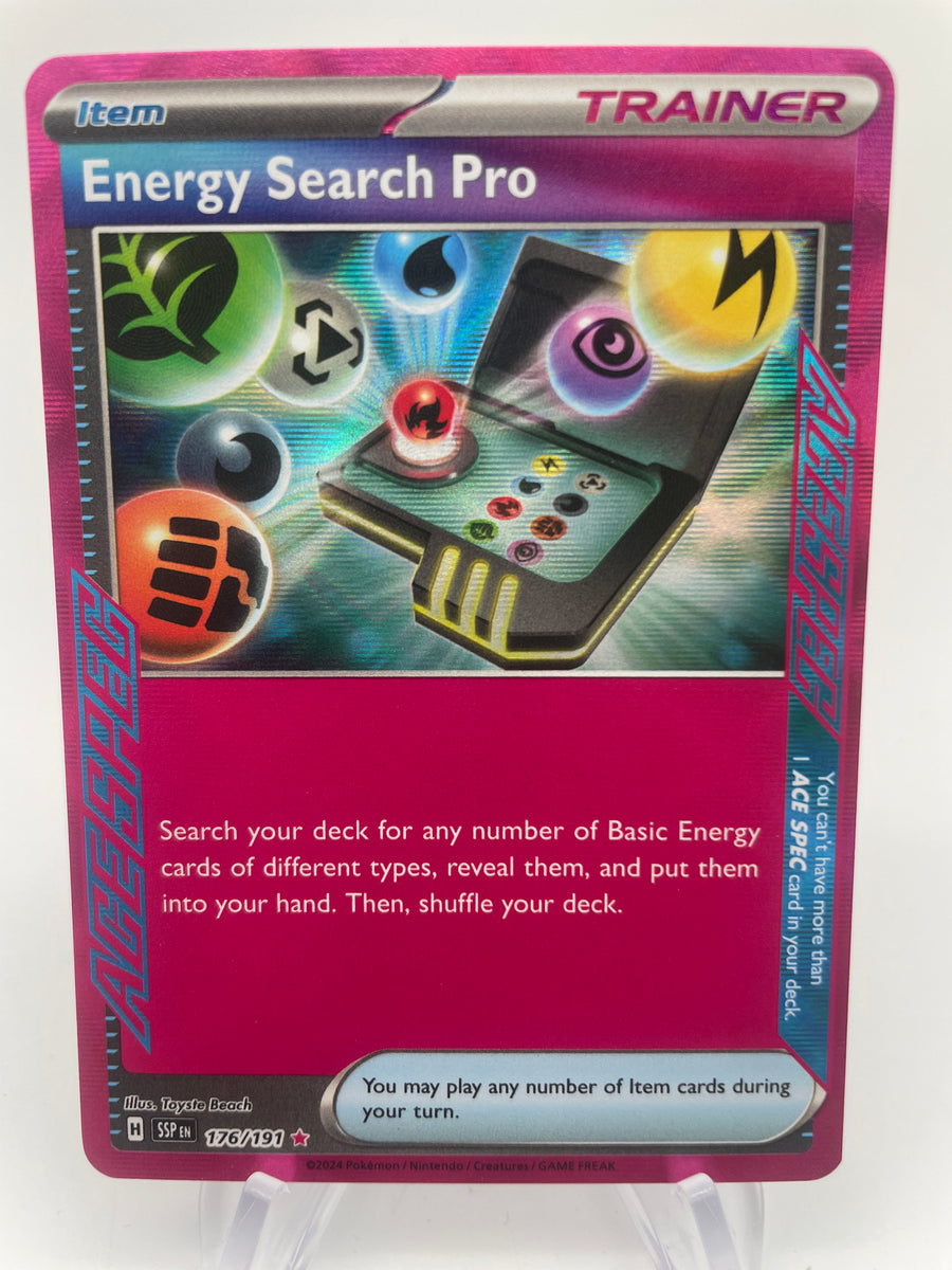 energy search pokemon card price Pro SSPen 176/191 Ace Spec – PokeChalet 2 Slabs:1 Slab UK Only shuffle your deck. t: