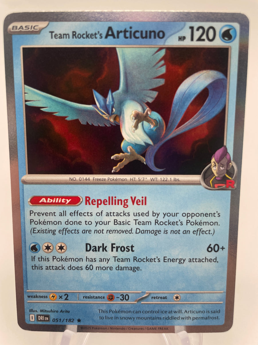 holographic articuno pokemon card Team Rocket's Articuno DRIen 051/182 Holo – PokeChalet