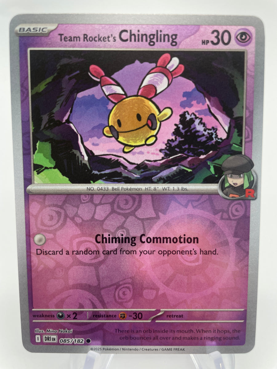 chingling pokemon card Team Rocket's DRIen 085/182 Reverse Holo RH – PokeChalet Bellsprout These Cards Are Amazing Pokemon:Rotom V