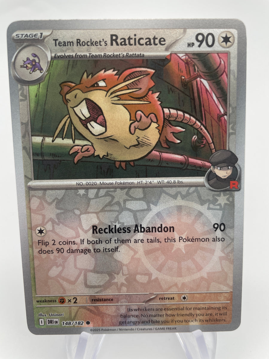 Team Rocket's Raticate 148/182 Reverse Holo RH – PokeChalet