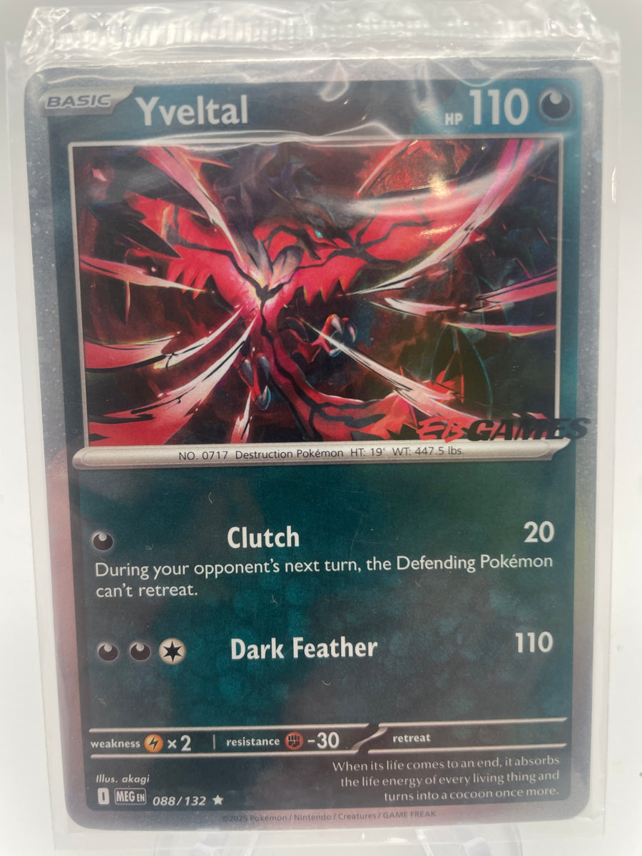Yveltal MEGen 088/132 Rare EB Games STAMP – PokeChalet