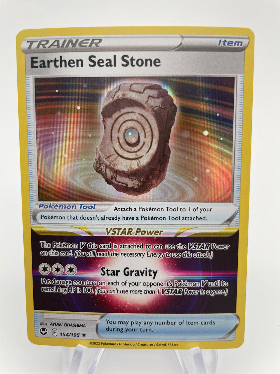 stone pokemon card Earthen Seal Stone (154/195) – PokeChalet