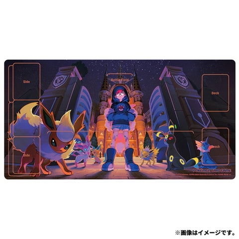 Pokemon Card Game Rubber Playmat Cassiopeia (Umbreon, Jolteon, Flareon, Sylveon, Leafeon, Vaporeon)