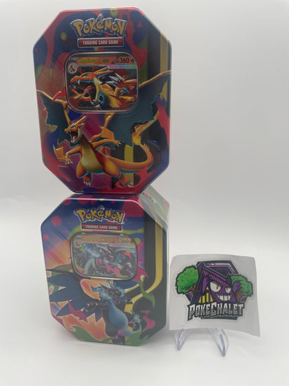 Charizard X and Charizard Y Tin Combo