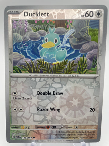 Ducklett TWMen 139/167 Reverse Holo RH