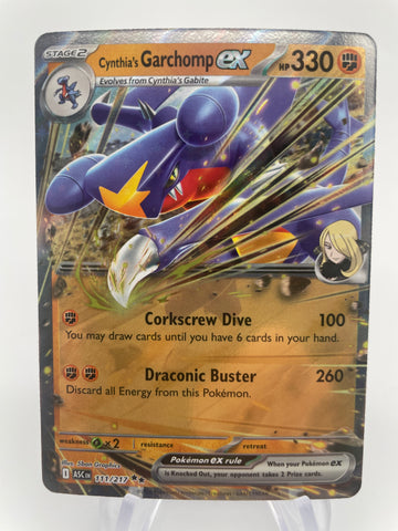 Cynthia's Garchomp ex ASCen 111/217 Double Rare – PokeChalet