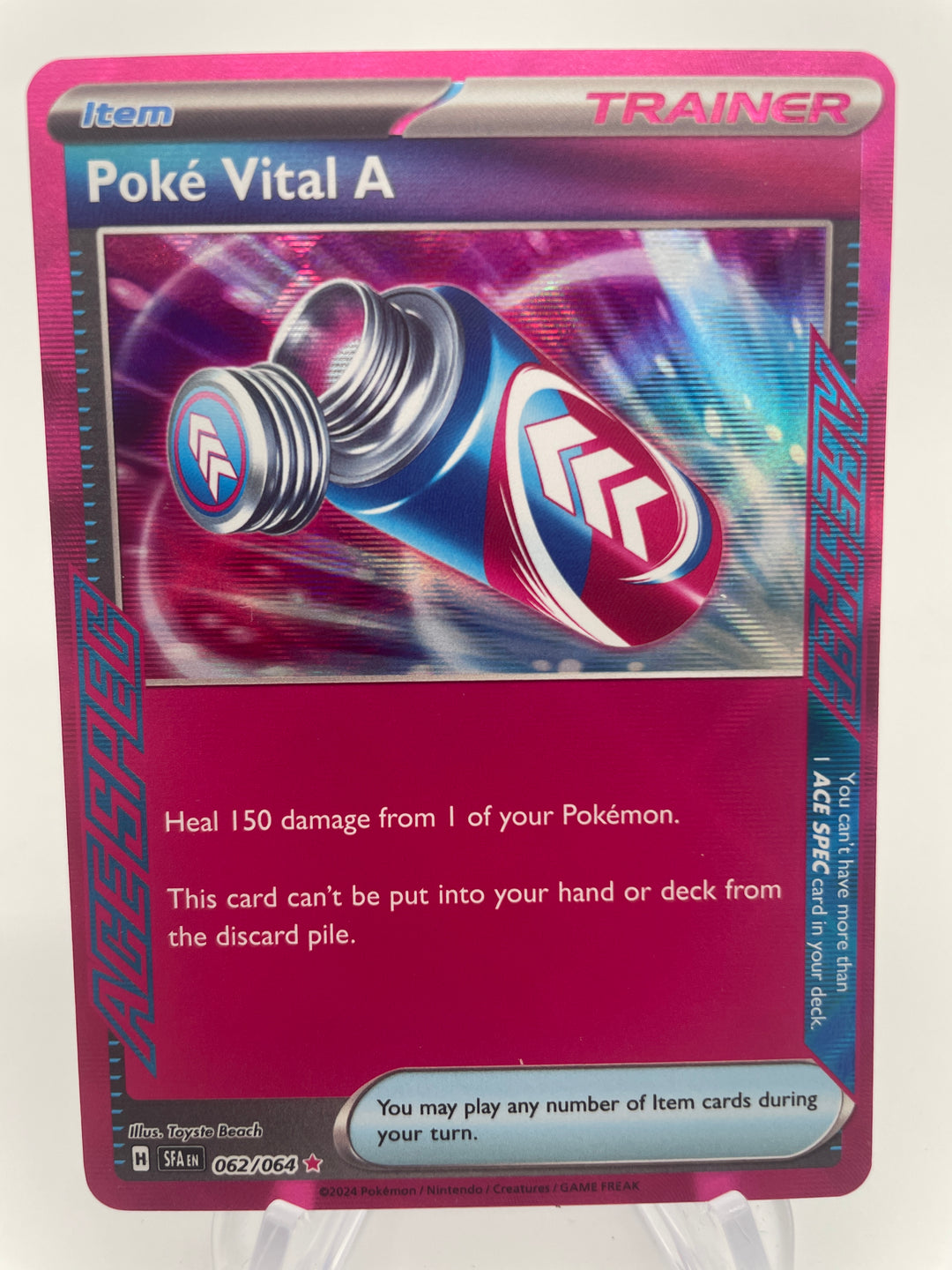 dangerous laser pokemon card price SFA-EN 058/064 Dangerous Laser : ACE SPEC Rare Pokemon Card : Shrouded Fable