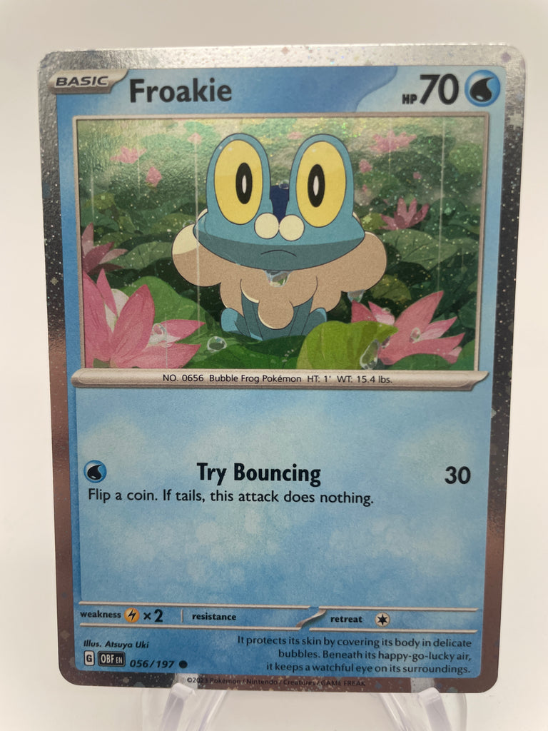 froakie holographic card Froakie OBFen 056/197 Cosmos Holo – PokeChalet