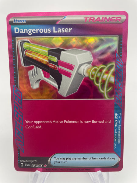 dangerous laser pokemon card price Pokemon TCG: Dangerous Laser 58/64 - SV: Shrouded Fable - ACE SPEC Rare NM