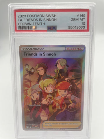 2023 POKEMON Friends In Sinnoh Crown Zenith 149/159 PSA 10