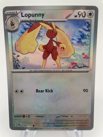 Lopunny 084/131 PREen Reverse Holo RH Masterball PokeChalet Lopunny 084/131 PREen Reverse Holo RH Masterball PokeChalet