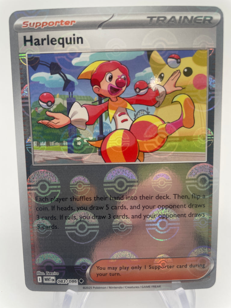 Harlequin WHTen 083/086 Reverse Holo RH Pokeball – PokeChalet