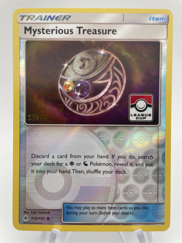 Mysterious Treasure 113/131 Pokemon League STAFF Stamped