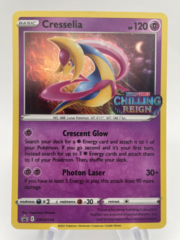 Cresselia SWSH114 Promo Chilling Reign Stamped (Pre Release)