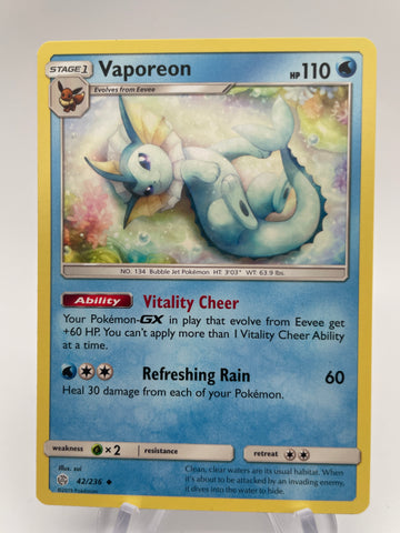 Vaporeon 42/236 Non Holo