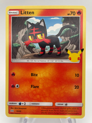 McDonald's Promo Litten Non Holo 15/25  2021