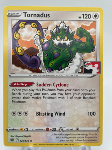 Tornadus 126/172  Play Pokemon League STAMPED