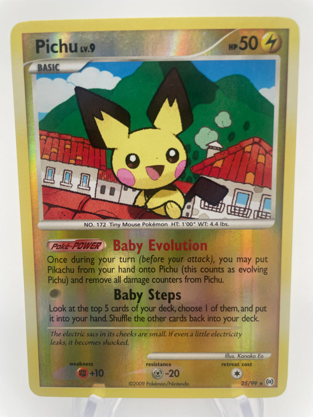 all pichu pokemon cards Pichu Lv.9 25/99 RH MP – PokeChalet