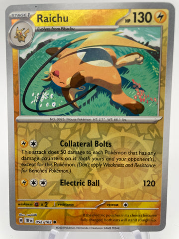 Raichu TEFen 052/162 Reverse Holo Rh