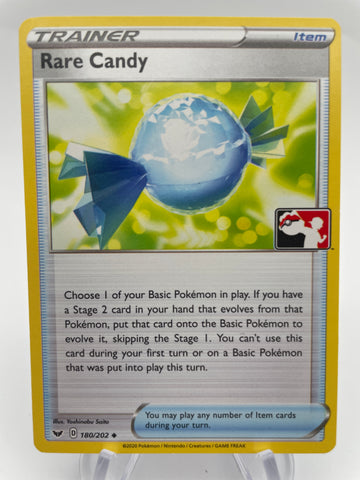 Rare Candy 180/202 Play Pokemon Stamped Non Holo