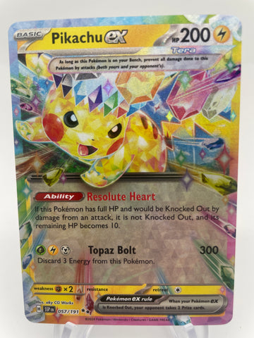 Pikachu ex SSPen 057/191 Double Rare Terra