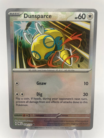 Dunsparce 079/131 PREen Reverse Holo Pokeball