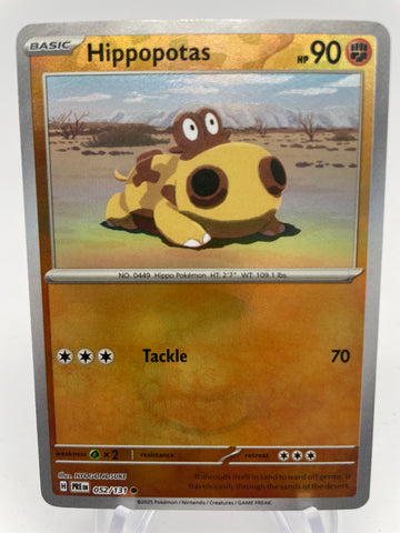 Hippopotas 052/131 PREen Reverse Holo Pokeball