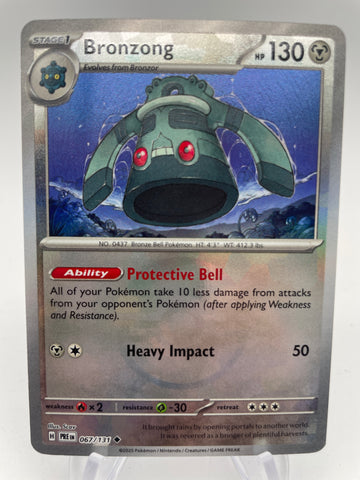 Bronzong 067/131 PREen Reverse Holo Pokeball