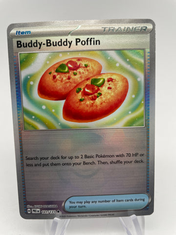 Buddy-Buddy Poffin 101/131 PREen Reverse Holo Pokeball