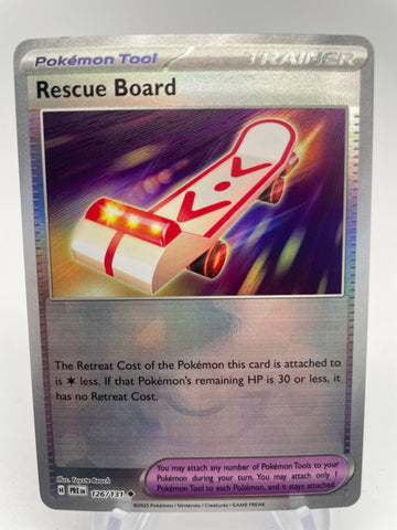 Rescue Board 126/131 PREen Reverse Holo Pokeball