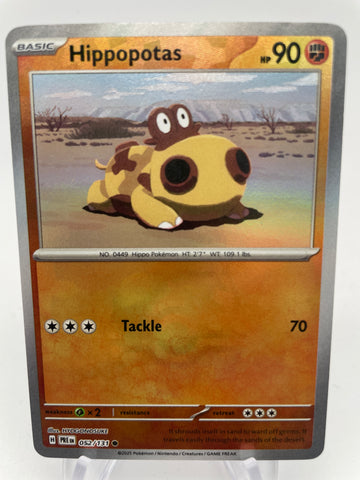 Hippopotas 052/131 PREen Reverse Holo Masterball