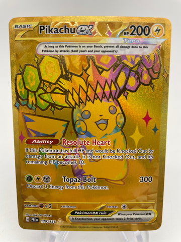 Pikachu ex 179/131 PREen GOLD