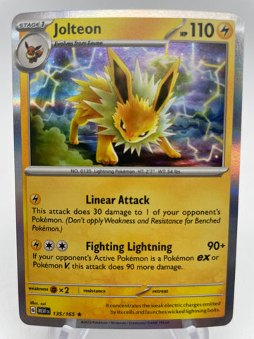 Jolteon Holo MEWen 135/165 Rare