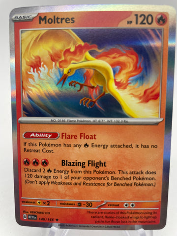 Moltres Holo MEWen 146/165 Rare