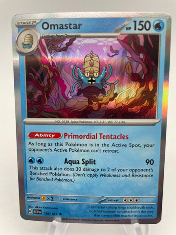 Omastar Holo MEWen 139/165 Rare