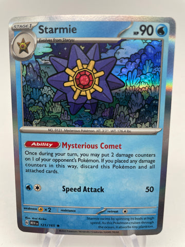 Starmie Holo MEWen 121/165 Rare