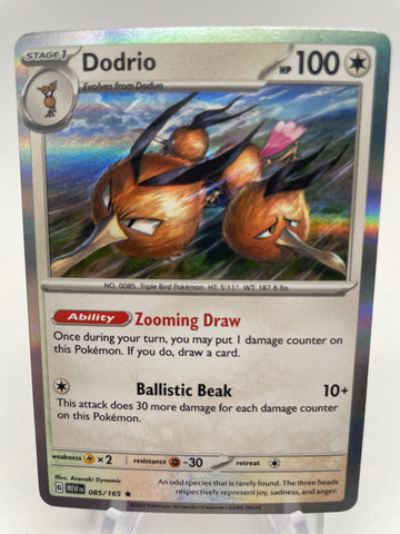 Dodrio Holo MEWen 085/165 Rare