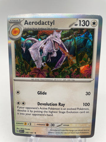 Aerodactyl Holo MEWen 142/165 Rare