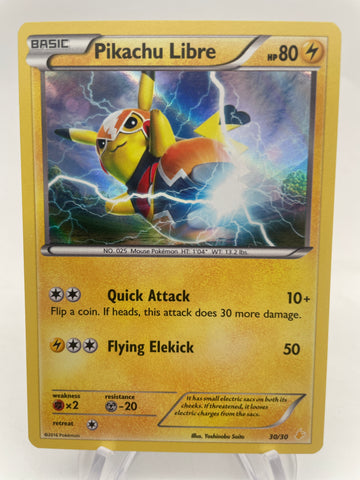 Pikachu Libre 30/30 Holo Version - XY Trainer Kit - LP
