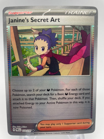 Janine's Secret Art 112/131 PREen Reverse Holo Pokeball