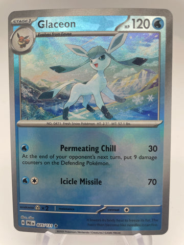Glaceon 025/131 PREen Reverse Holo Pokeball