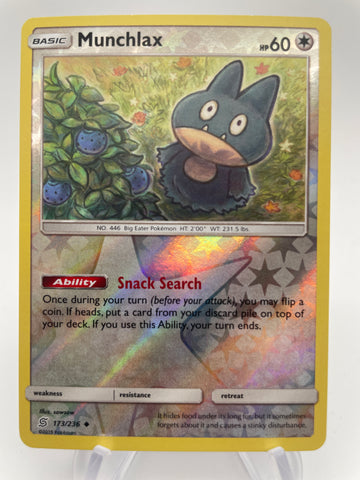 Munchlax Reverse Holo RH 173/236