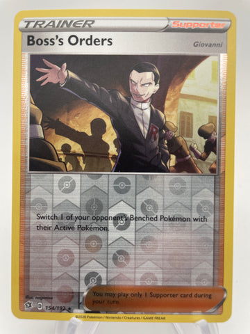 Boss's Orders 154/192 RH Reverse Holo