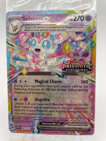 Sylveon ex 041/131  PREen Double Rare with Prismatic Evolution Stamp