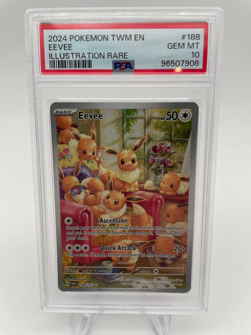 PSA10 2024 Evee TWMen 188/167 Illustration Rare