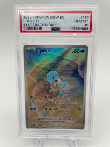 PSA10 2023 Squirtle MEWen  170/165 Illustration Rare