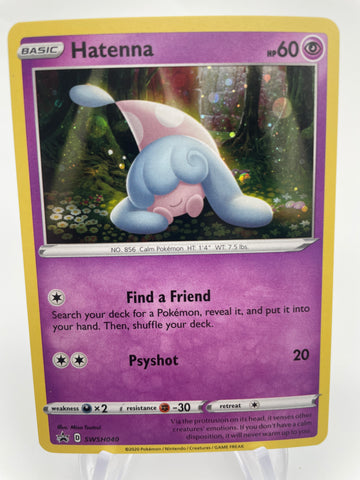 Hatenna SWSH040  Holo Black Star Promo