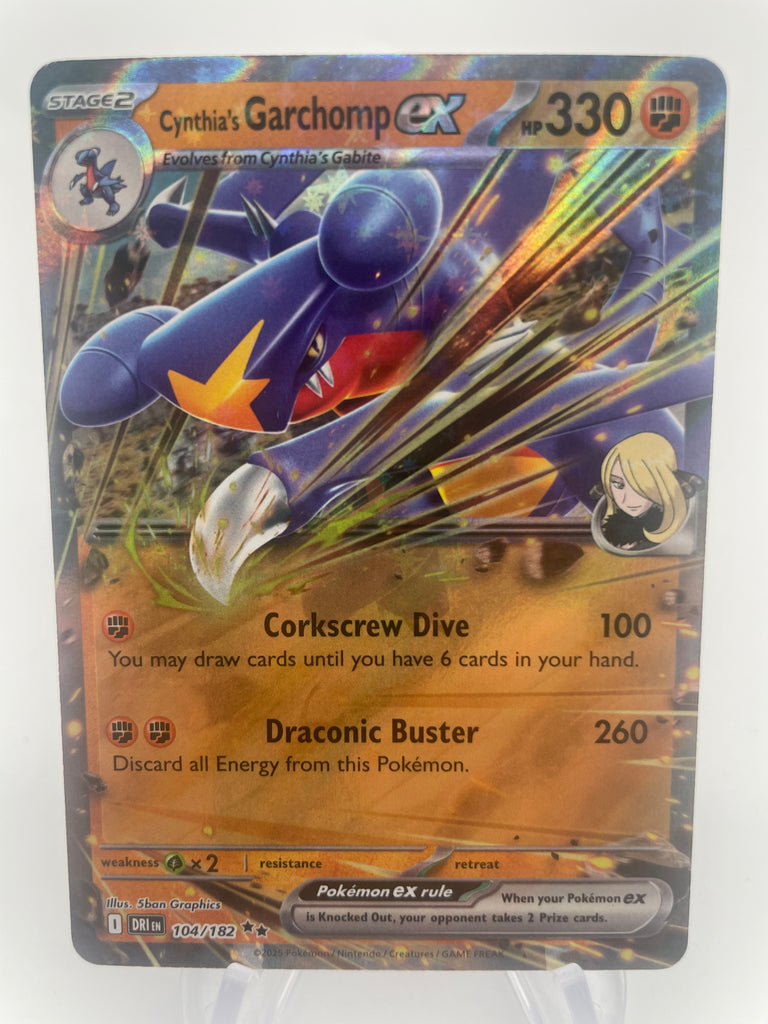 Cynthia's Garchomp ex DRIen 104/182 Double Rare PokeChalet Cynthia's Garchomp ex DRIen 104/182 Double Rare PokeChalet