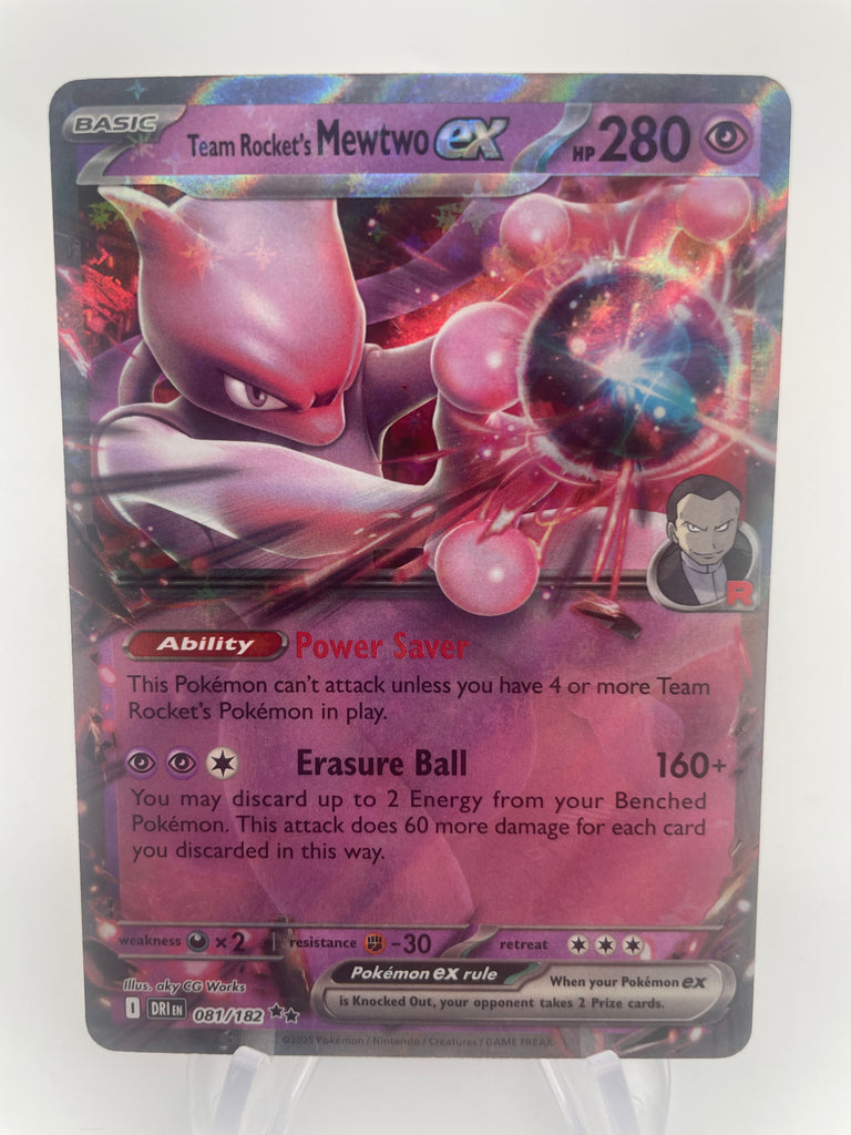 Team Rocket's Mewtwo ex DRIen 081/182 Double Rare – PokeChalet