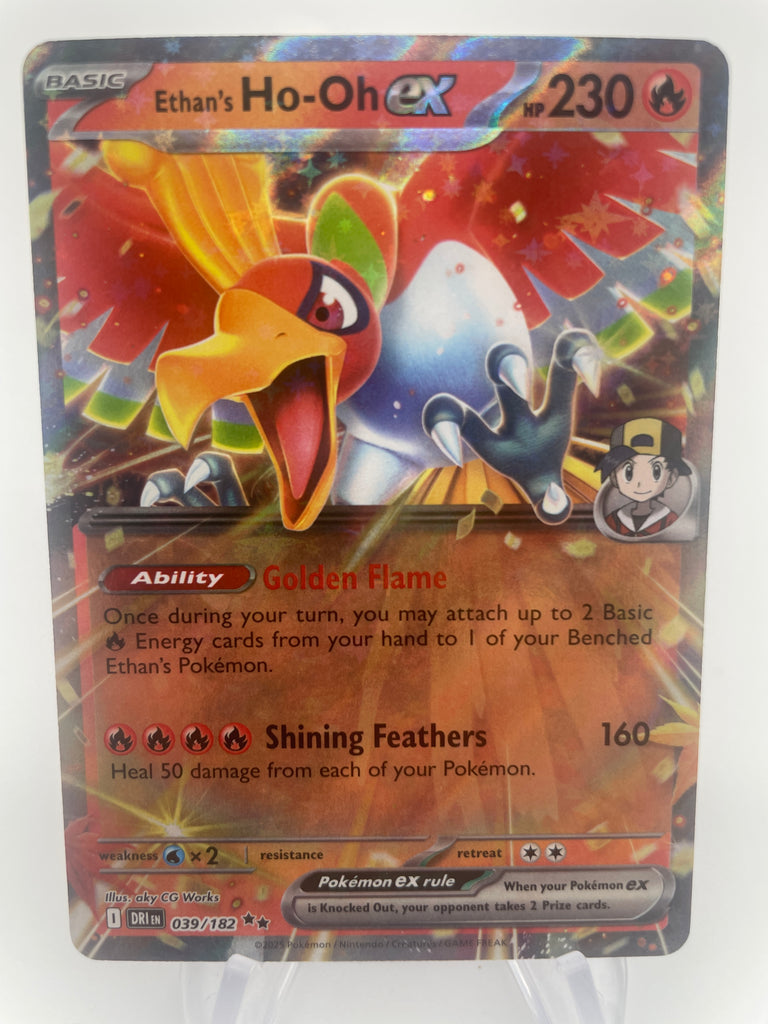 Ethan's Ho-Oh ex DRIen 039/182 Double Rare PokeChalet Ethan's Ho-Oh ex DRIen 039/182 Double Rare PokeChalet
